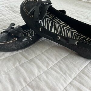 Sperry Women’s Chandler Black Sparkle Top Sider Size 7